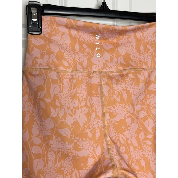 Wilo NEW 7/8 Leggings Tropical Pink Pattern Small - Picture 3 of 6